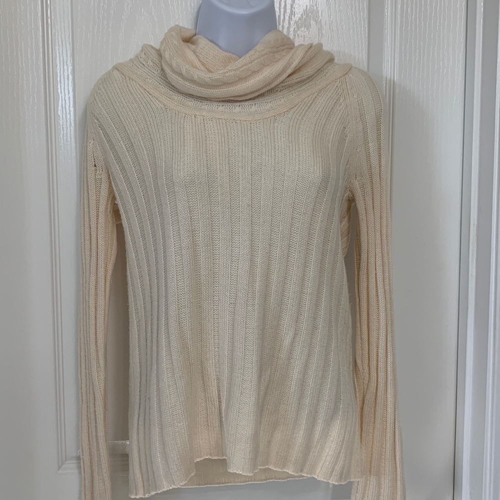 Cream color cowl neck sweater by The Limited -NWOT